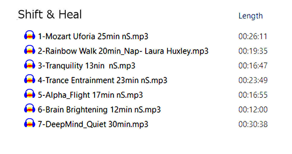 shift and heal index